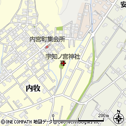 静岡県静岡市葵区内牧28周辺の地図