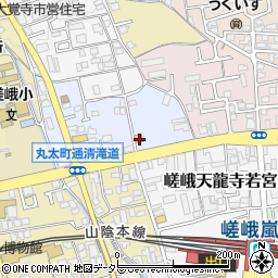 ローソン嵯峨釈迦堂門前店周辺の地図