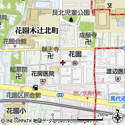 京都府京都市右京区花園巽南町11周辺の地図