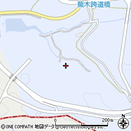 愛知県豊田市下山田代町（橋カガ田）周辺の地図