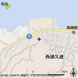 静岡県沼津市西浦久連8周辺の地図