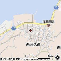 静岡県沼津市西浦久連2周辺の地図