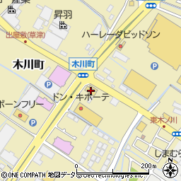セリア草津木川店周辺の地図