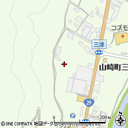 兵庫県宍粟市山崎町三津435周辺の地図