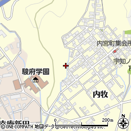 静岡県静岡市葵区内牧128周辺の地図