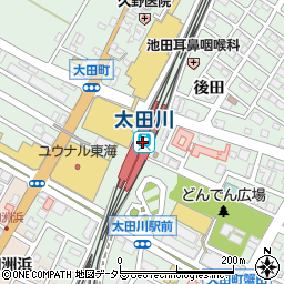 太田川駅周辺の地図