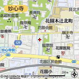 京都府京都市右京区花園坤南町周辺の地図