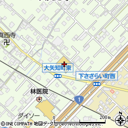 ドラッグストアコスモス大矢知店周辺の地図