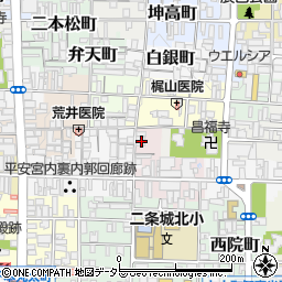 京都府京都市上京区下丸屋町520周辺の地図