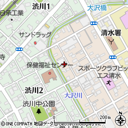 静岡県静岡市清水区西大曲町10-11周辺の地図