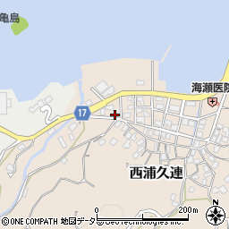 静岡県沼津市西浦久連6周辺の地図