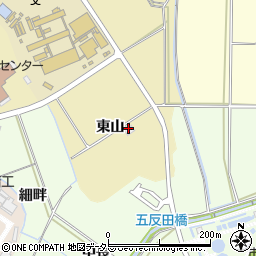 愛知県豊田市竹元町（東山）周辺の地図
