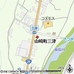 ローソン山崎三津店周辺の地図