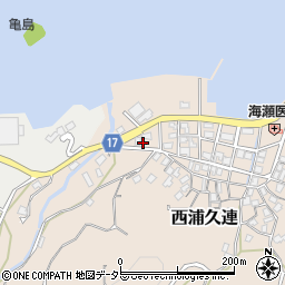 静岡県沼津市西浦久連4周辺の地図