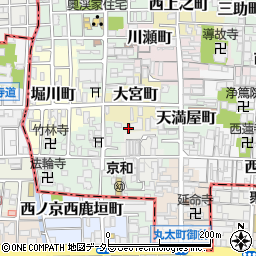 京都府京都市上京区大宮町491-1周辺の地図