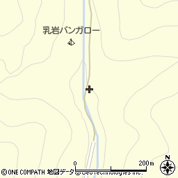 愛知県新城市川合乳岩周辺の地図