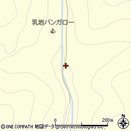 愛知県新城市川合（乳岩）周辺の地図