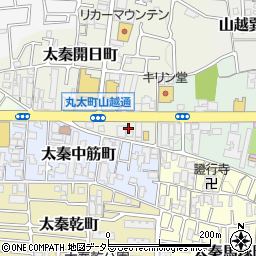 龍門 太秦店周辺の地図