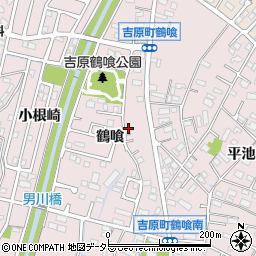 愛知県豊田市吉原町鶴喰周辺の地図