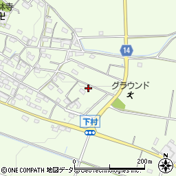 三重県三重郡菰野町下村2345-1周辺の地図