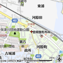 京都府亀岡市河原町176周辺の地図
