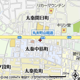 京都府京都市右京区太秦開日町8周辺の地図