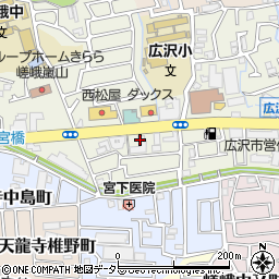 京都府京都市右京区嵯峨新宮町5周辺の地図