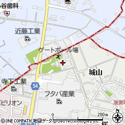 愛知県知立市逢妻町城山10周辺の地図