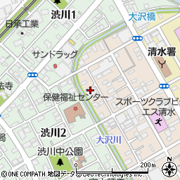 静岡県静岡市清水区西大曲町10-10周辺の地図
