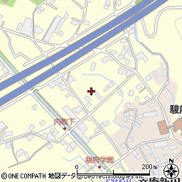 静岡県静岡市葵区内牧1687周辺の地図