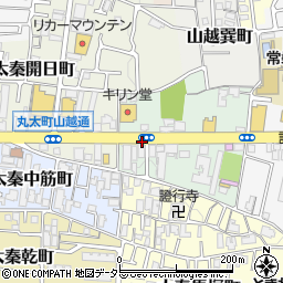 京都府京都市右京区太秦北路町周辺の地図