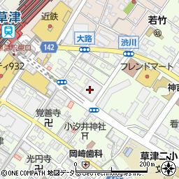 滋賀銀行草津支店周辺の地図