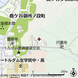 京都府京都市左京区鹿ケ谷御所ノ段町2周辺の地図