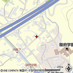 静岡県静岡市葵区内牧1681周辺の地図