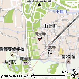 滋賀県大津市山上町周辺の地図
