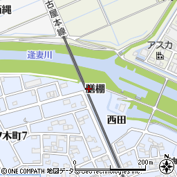 愛知県刈谷市一ツ木町（膳棚）周辺の地図