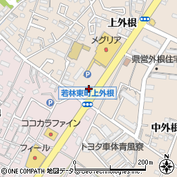 モスバーガー豊田若園店周辺の地図
