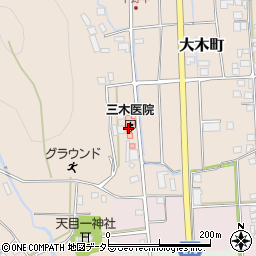 三木医院周辺の地図