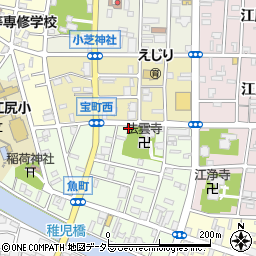 福井商事　自動販売機部周辺の地図