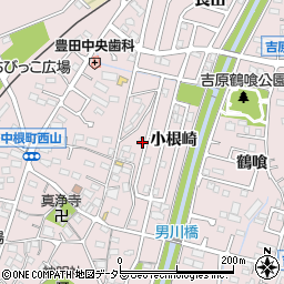 愛知県豊田市中根町町田113周辺の地図
