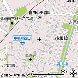 愛知県豊田市中根町町田51周辺の地図