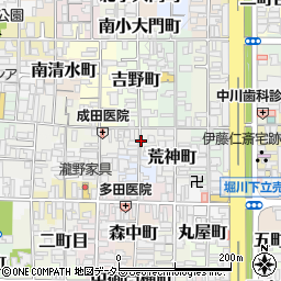 京都府京都市上京区北蟹屋町周辺の地図