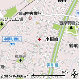 愛知県豊田市中根町町田114周辺の地図