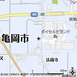 京都府亀岡市余部町大塚周辺の地図