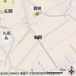 愛知県豊田市若林東町東間周辺の地図
