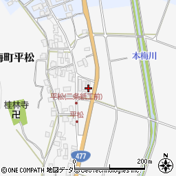 京都府亀岡市本梅町平松トウチン坊周辺の地図