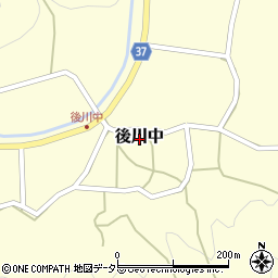 兵庫県丹波篠山市後川中周辺の地図