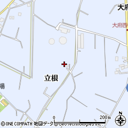 愛知県大府市長草町立根周辺の地図