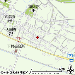 三重県三重郡菰野町下村1372周辺の地図