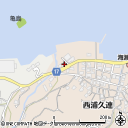 静岡県沼津市西浦久連3周辺の地図